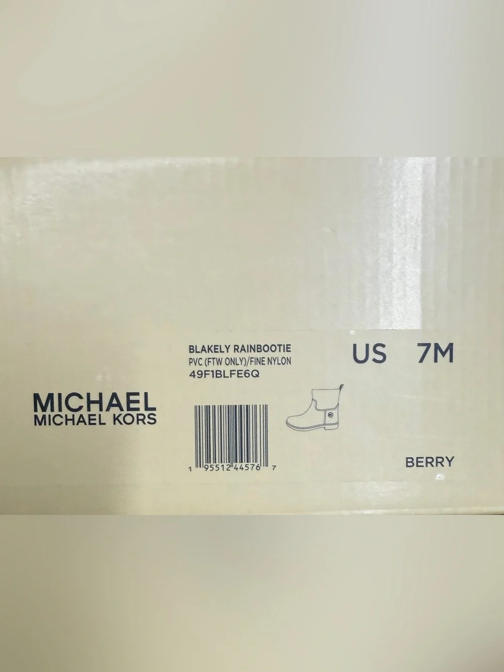 Michael Kors Blakely Rain Bootie in Berry